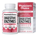 Physician's CHOICE Digestive Enzymes for Bloating & Digestion - Fast-Acting 16 Enzyme Formula with Organic Prebiotics & Probiotics for Gut & Digestive Health - Meal Time Discomfort Relief - 60 CT