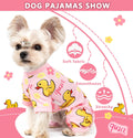 Dog Pajamas for Small Dogs Stretchy Chihuahua Clothes Summer Doggie Onesie Cute Puppy Pjs Girl Boy Pet Clothing Cat Onesie (Duck, Small)