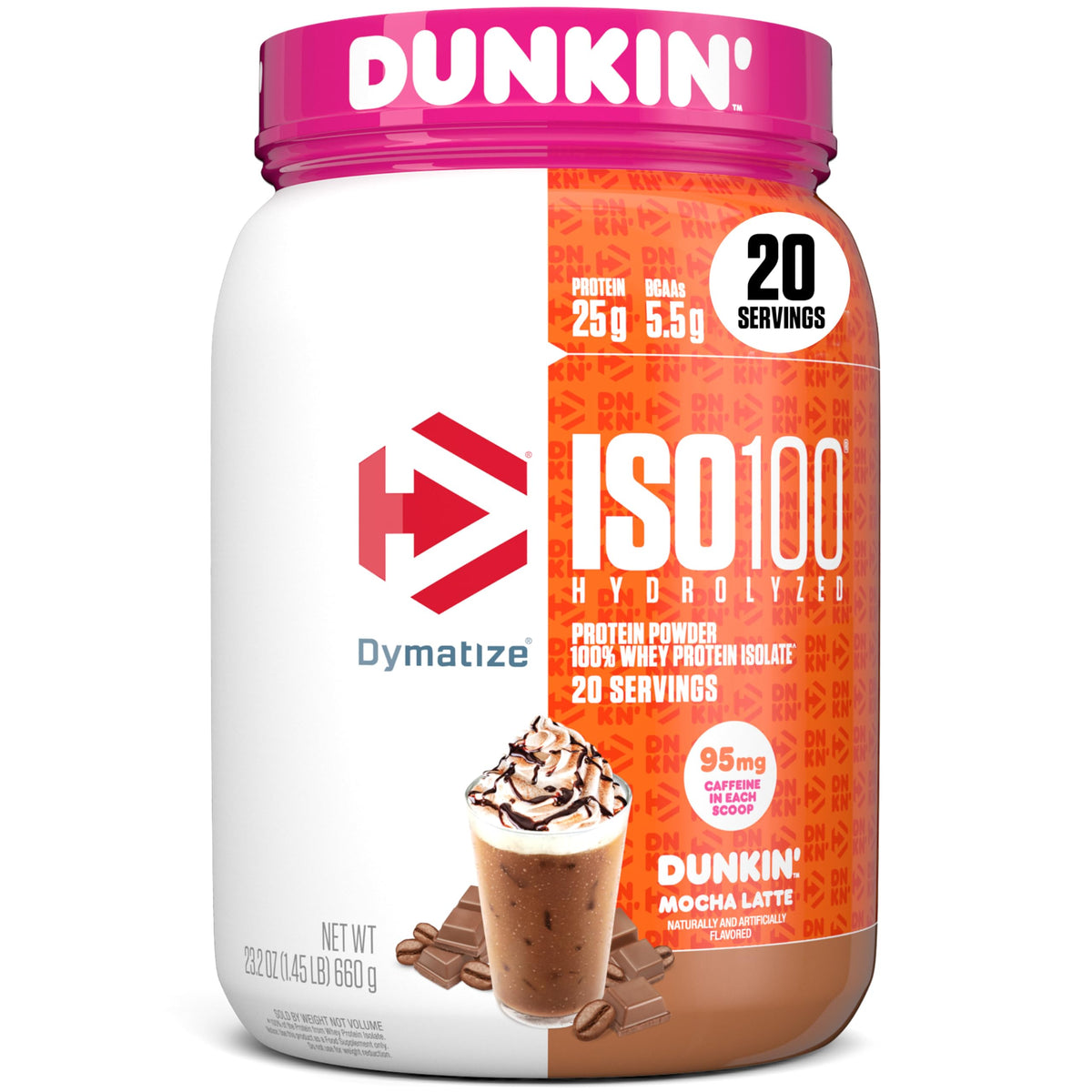 Dymatize ISO 100 Whey Protein Powder with 25g of Hydrolyzed 100% Whey Isolate, Vanilla 5 Pound, Package may vary