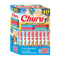 INABA Churu Cat Treats, Lickable, Squeezable Creamy Purée Cat Treat with Green Tea Extract & Taurine, 0.5 Ounces Each Tube, 20 Tubes, Tuna Variety