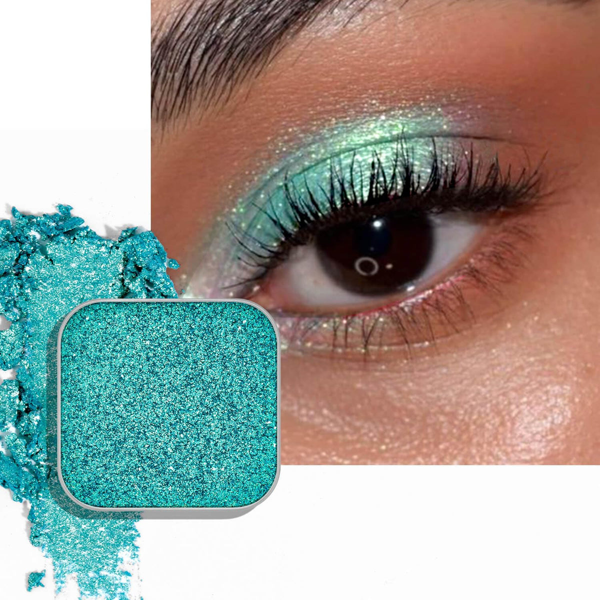 Chameleon Duochrome Eyeshadow, Mauve Taupe with Blue-Green Shift