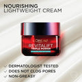 L'Oreal Paris Revitalift Triple Power Anti-Aging Face Moisturizer, Fragrance Free, Pro Retinol, Hyaluronic Acid & Vitamin C to Reduce Wrinkles, Firm & Brighten Skin, 2.55 Oz