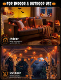 8.5FT Pumpkin String Lights with 10 Bulbs for Halloween Outdoor Decor Party