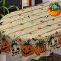 Fall Thanksgiving Tablecloth Waterproof Pumpkin Table Cloths for Autumn Harvest Indoor Outdoor Dining Room Decor-60 * 84" Oval