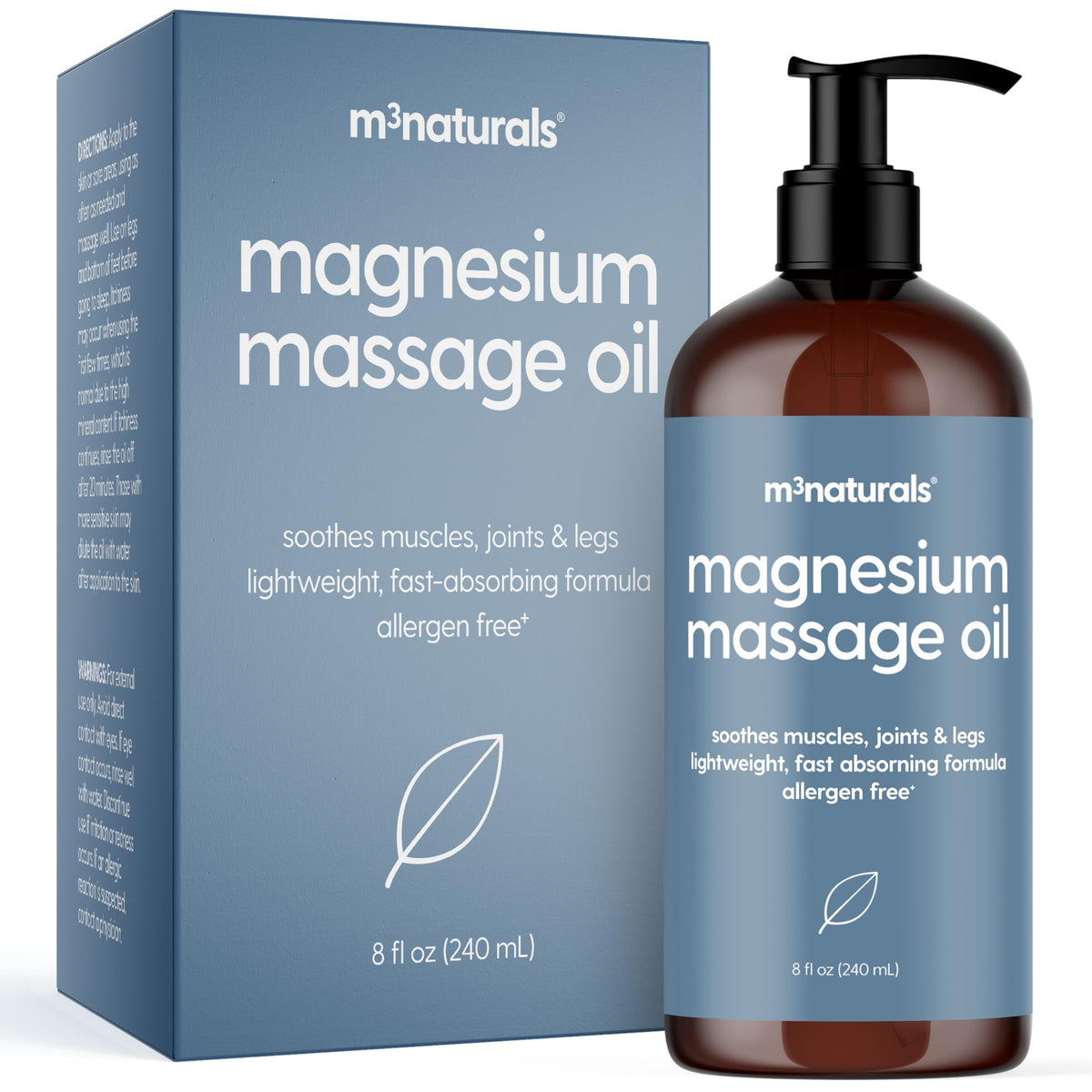 Firming Body Massage Oil with Collagen for Cellulite – 8 Fl Oz by M3