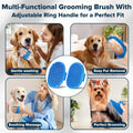 6PCS Grooming & Bath Supplies for Dogs, Cats | Dog Washing Gloves | Dog Bath Brush | Dog Shower Brush | Pet Grooming Gloves | Dog Grooming kit | Pet Supplies for Showerhead & Sprayer (Navy Blue)