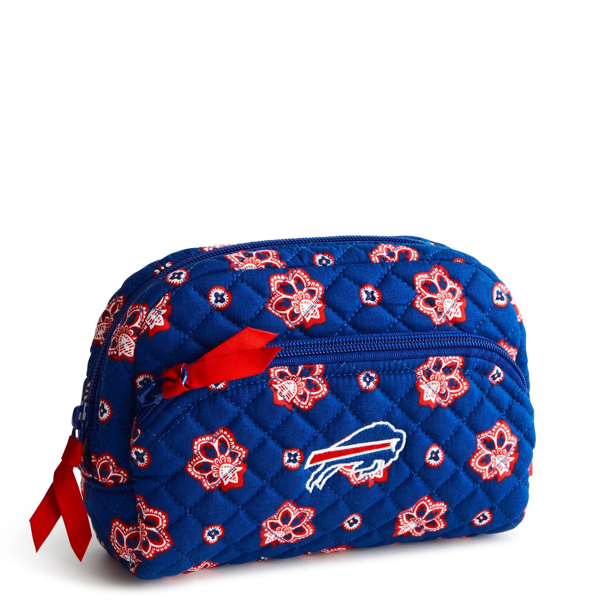 Vera Bradley Women's Cotton Nfl Medium Cosmetic Makeup Organizer Bag (Multiple Teams Available)