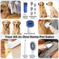 Buenkee Dog Grooming Vacuum Kit, 15000Pa Clipper, Shedding Brush, 2L, White