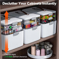 CTIME 3-Tier Medicine Organizer - Portable Medicine Cabinet with Handle | Multipurpose Medical Box, Pill Organizer, Empty First Aid Kit for Home