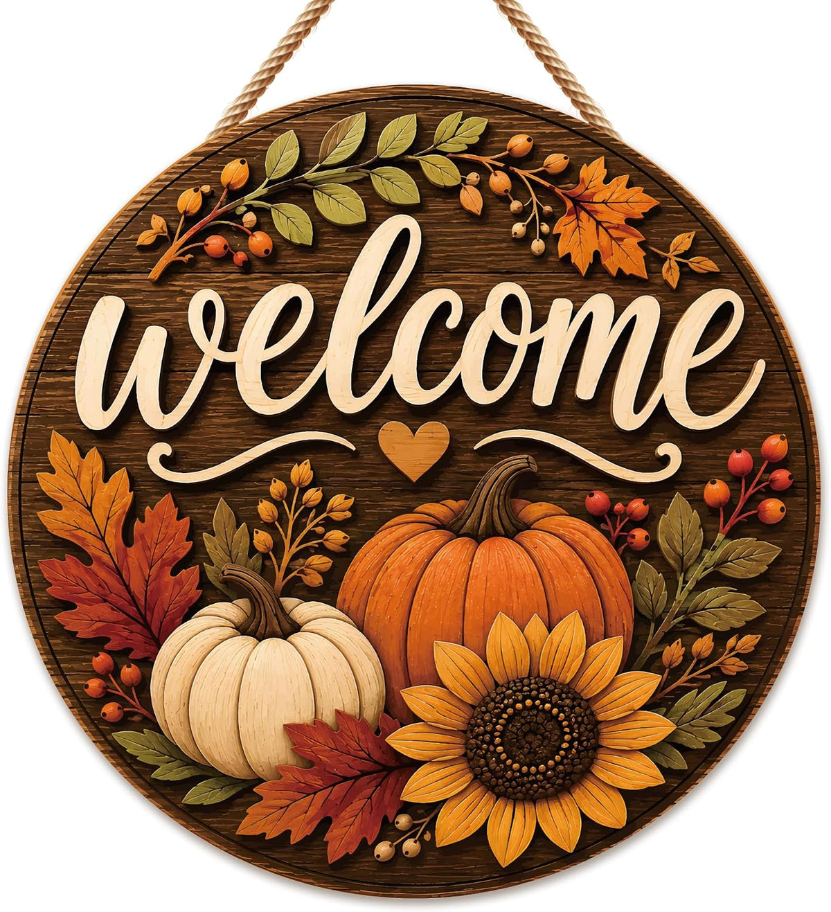 Thanksgiving Decorations - Fall Thanksgiving Welcome Sign for Front Door