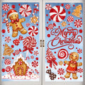 DULEFUN Christmas Window Clings, Gingerbread Man Candy Window's Stickers