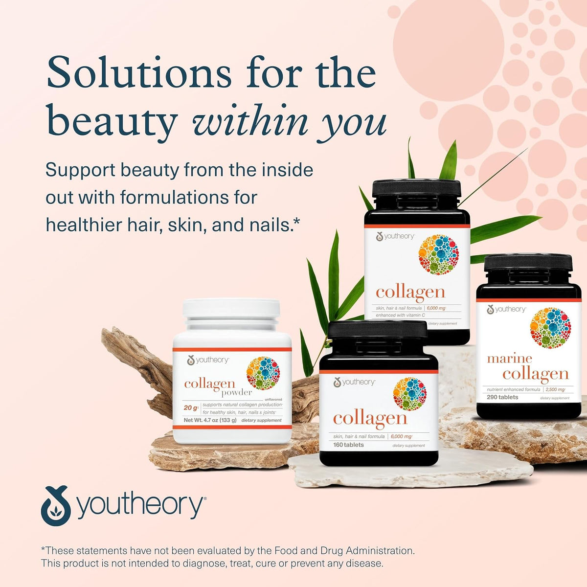 Youtheory Collagen Powder - Hydrolyzed Collagen Peptides with Vitamin C - Supports Healthy Bones, Joints & Immune System* - Vanilla - 10 oz (12 Servings)