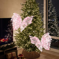 Yinkin 2 Pcs 20'' Christmas Large 3D LED Butterfly Decorations Pink