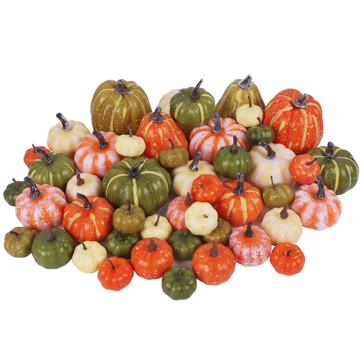 winemana Fall Decorations for Home Mini Pumpkins Gourds & Leaves Set
