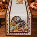 Christmas Table Runner 13 x 72 Inch Green Gingerbread Candy Cane Table Runners for Xmas Dinning Table Decorations