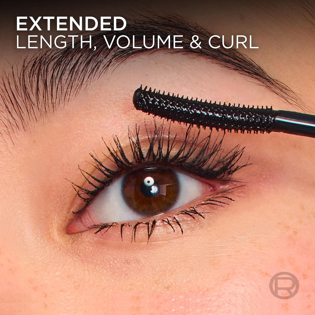 L'Oreal Paris Extensionist Mascara, Lengthening, Volumizing, and Curling Formula For a Lash Extension Eye Makeup Look, Washable Blackest Black