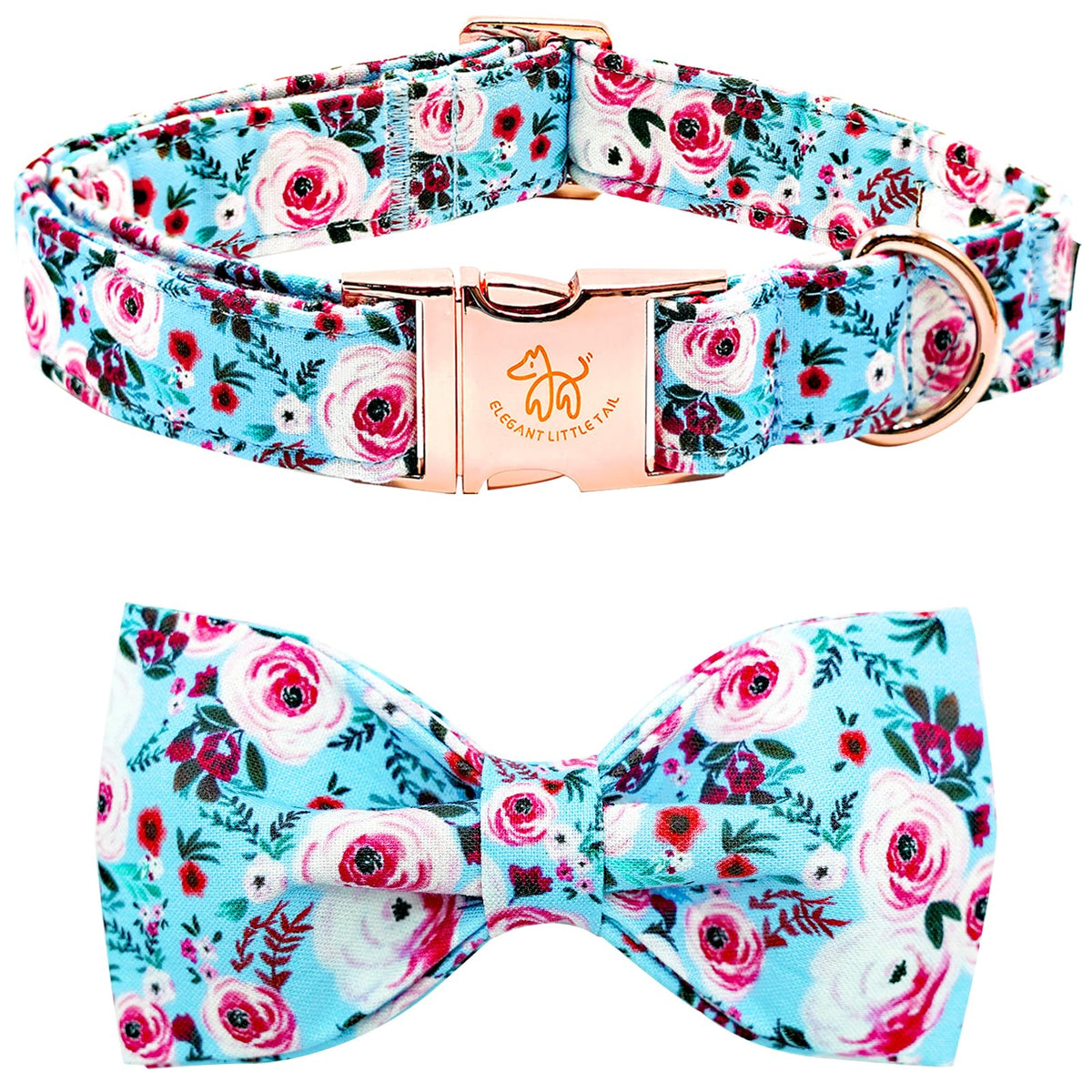 Fall Dog Collar with Bow, Black and Orange Print Fall Pet Collars Small