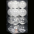 Sea Team 30-Pack Clear Christmas Ball Ornaments with Fillers, Champagne
