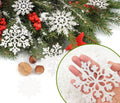 kockuu Christmas Decorations Snowflake Ornament White for Tree Decor Craft