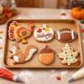 Large Fall Cookie Cutters Set, 3 - 4 Inch, 7 Pieces