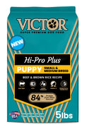 VICTOR Super Premium Dog Food – Hi-Pro Plus Dry Kibble – High Protein Dog Food with 30% Protein – Beef, Chicken, Pork, Fish Meals, Gluten Free - for High Energy and Active Dogs & Puppies, 40lbs