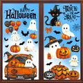 Halloween Window Clings Stickers Decor Fall Halloween Decorations Indoor