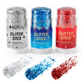 Halloween Body Glitter Stick for Face and Hair, Bat Cross Ghosts Sequins