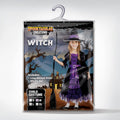 Spooktacular Creations Fairytale Witch Cute Witch Costume Deluxe Set with Broom for Girls