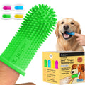 Jasper Dog Toothbrush, 360 Dog Tooth Brushing Kit, Finger Toothbrush, Cat Tooth Brush, Teeth Cleaning, Pet Tooth Brush for Small & Large Pets, Pet Toothpaste Not Included, 2-Pack Blue