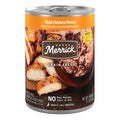 Merrick Grain Free Premium And Natural Canned Dog Food, Soft And Healthy Poultry Free Wet Recipe, Real Beef Lamb And Bison - (Pack of 12) 12.7 oz. Cans