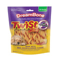 DreamBone Chicken Wrapped Twist Stick Dog Treats, Daily Rawhide-Free Chew, Digests Safely and Completely, With Real Protein, Chicken and Veggies, 50 count