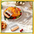 Sieral 4 Pcs Turkey Lifter Forks Meat Claws, Wooden, Classic