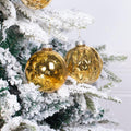 Extra Mercury Hanging Shatterproof Tree Ball Christmas Ornaments(Gold, 4 inch/4 Pcs)