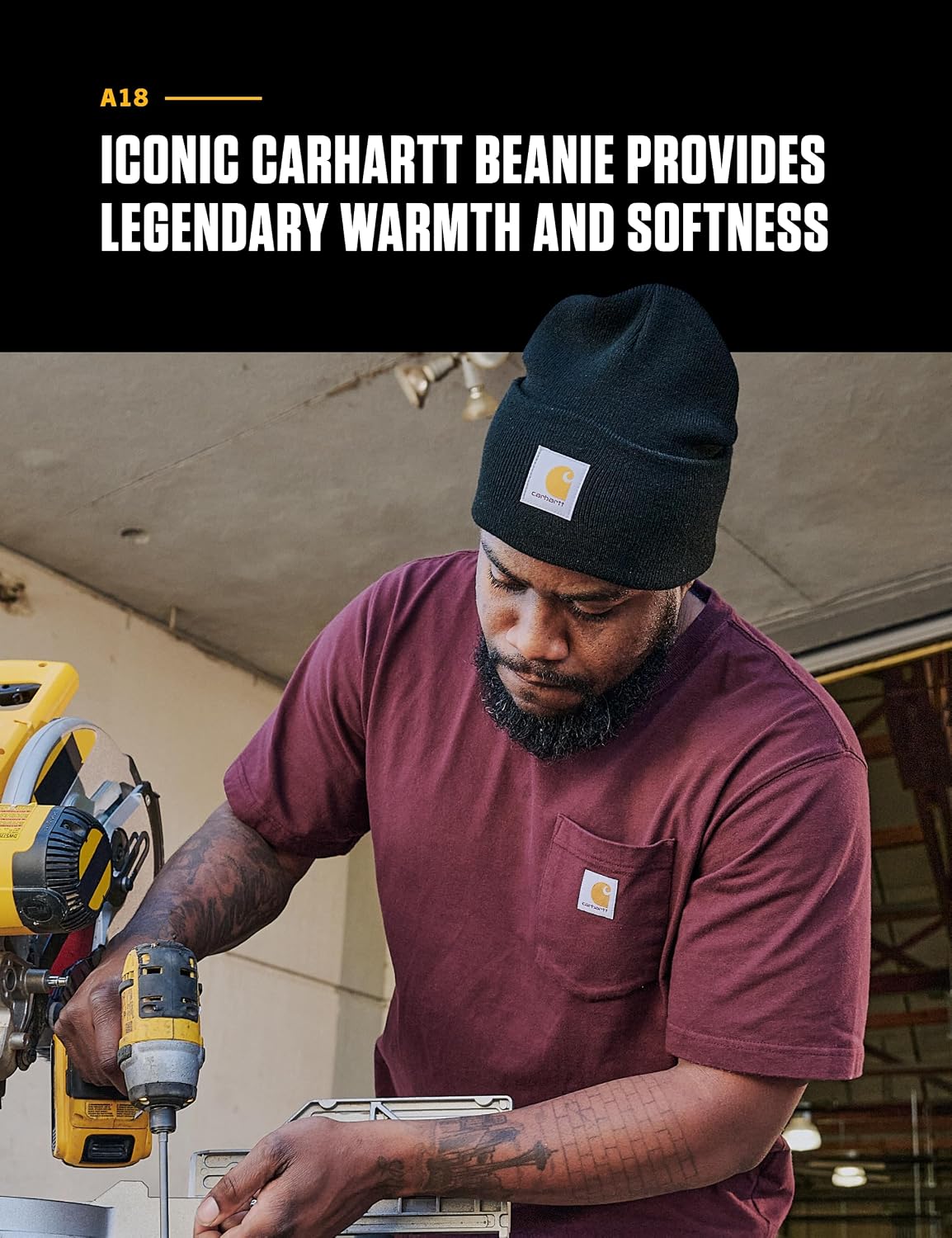 Carhartt Men's Iconic A18 Watch Cap Beanie