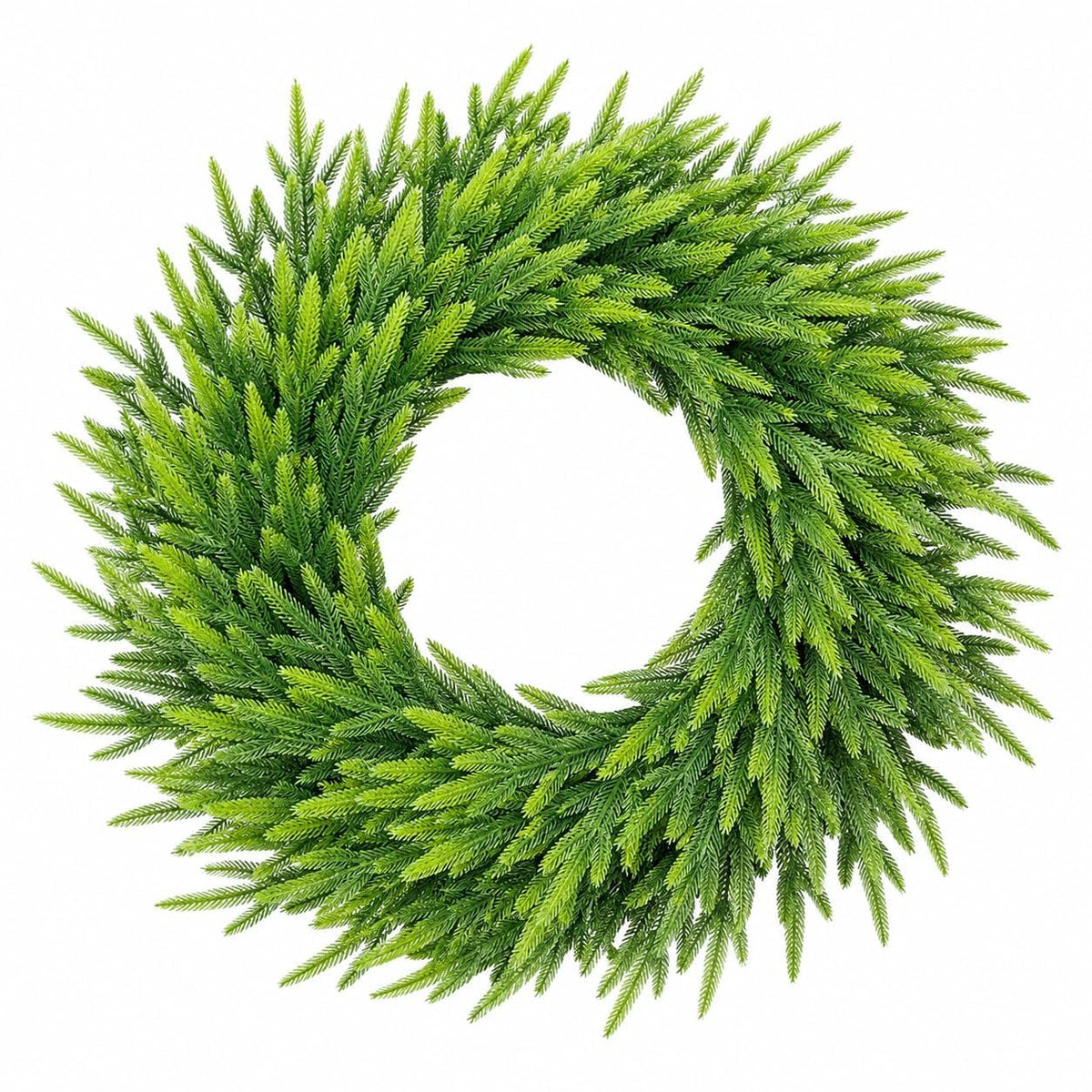36in Large Pre-Lit Christmas Wreath with Bow, Artificial Greenery