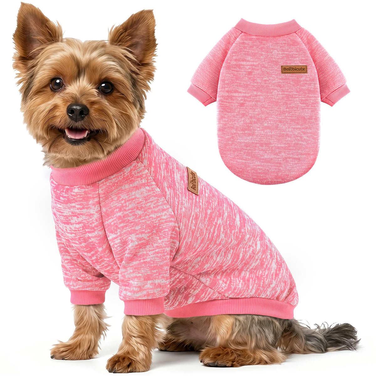 3 Pack Dog Sweaters for Small Dogs Girl Boy Winter Fleece Clothes Warm Soft Dog Sweatshirt Outfit for Dogs Cats Pet Apparel