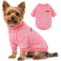 3 Pack Dog Sweaters for Small Dogs Girl Boy Winter Fleece Clothes Warm Soft Dog Sweatshirt Outfit for Dogs Cats Pet Apparel