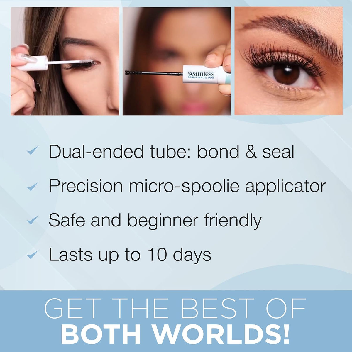 Ardell Seamless Eyelash Extension Bond & Seal, Long-Lasting Lash Adhesive and Sealant for Everyday Use