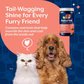 NaturVet – Omega-Gold Plus Salmon Oil | Supports Healthy Skin & Glossy Coat | Enhanced with DHA, EPA, Omega-3 & Omega-6 | for Dogs & Cats | 180 Soft Chews