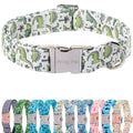 ARING PET Fall Dog Collar-Cotton Maple Leaves Dog Collar for Small Dogs, Adjustable Lightweight Dog Collars with Quick Release Buckle for Small Medium Large Dogs