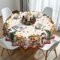 Fall Thanksgiving Tablecloth Waterproof Pumpkin Table Cloths for Autumn Harvest Indoor Outdoor Dining Room Decor-60 * 84" Oval