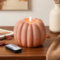 Fall Decor, Fall Decorations for Home, Flameless Pumpkin Candle, Orange