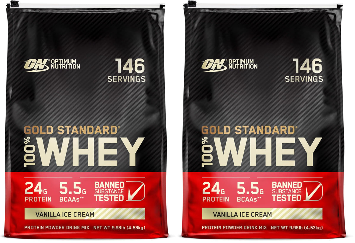 Optimum Nutrition Gold Standard 100% Whey Protein Powder, Double Rich Chocolate 1.98 Pound (Packaging May Vary)