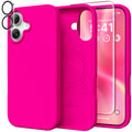 GolbinBox Magnetic for iPhone 16 Pro Max Case, Silicone Cover, Chalk Pink