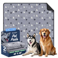 WanpeeGoo Washable Pee Pads for Dogs, Waterproof, 18 x 24 in, 4 Pack, Gray | Super Absorbent, Waterproof and Non-Slip; Washable, Reusable Dog Pads for Crates, Playpens, Floors, Furniture and Travel