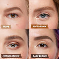 Kosas Brow Pop Nano Ultra-Fine 1mm Eyebrow Pencil with Spoolie, Taupe | Ultra-fine 1mm brow pencil with a spoolie to create precise, hair-like strokes for natural-looking definition.