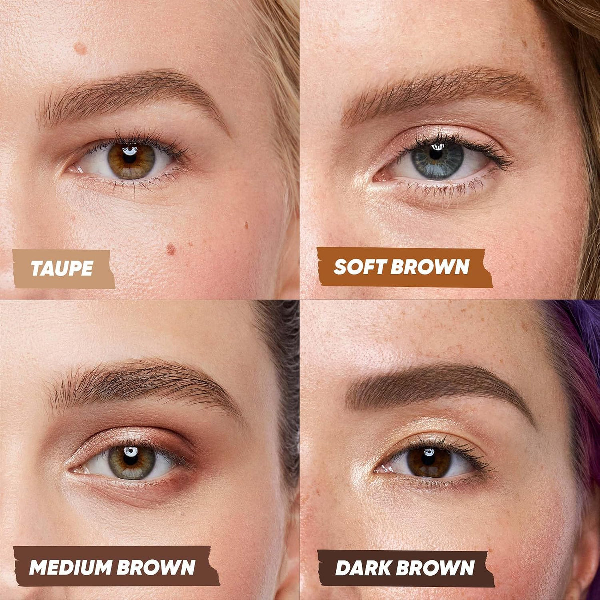 Kosas Brow Pop Nano Ultra-Fine 1mm Eyebrow Pencil with Spoolie, Taupe | Ultra-fine 1mm brow pencil with a spoolie to create precise, hair-like strokes for natural-looking definition.
