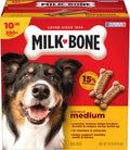 Milk-Bone Crunchy Medium Dog Treats, 10 Lb. Box, Original Beef Flavor