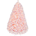 Yaheetech 6ft Pre-Lit Snow Flocked Artificial Christmas Tree, 250 Lights
