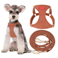 Puppytie xs Dog Harness with Multifunction Dog Leash,Soft Adjustable No Choke Escape Proof Pet Harness Vest,red-Camellia,XS